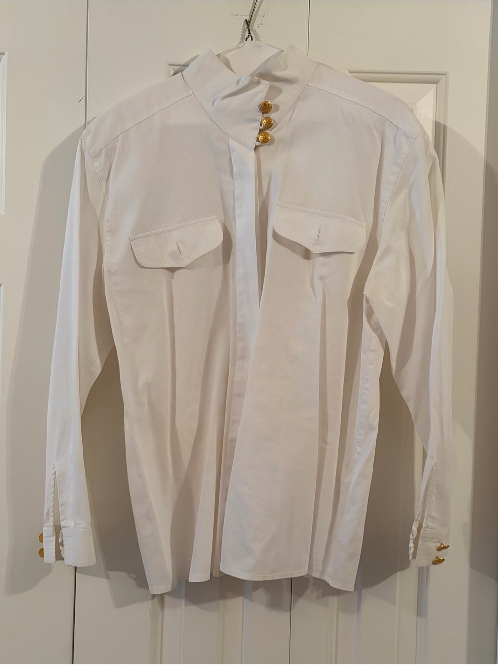 Women’s white Huck Mode blouse